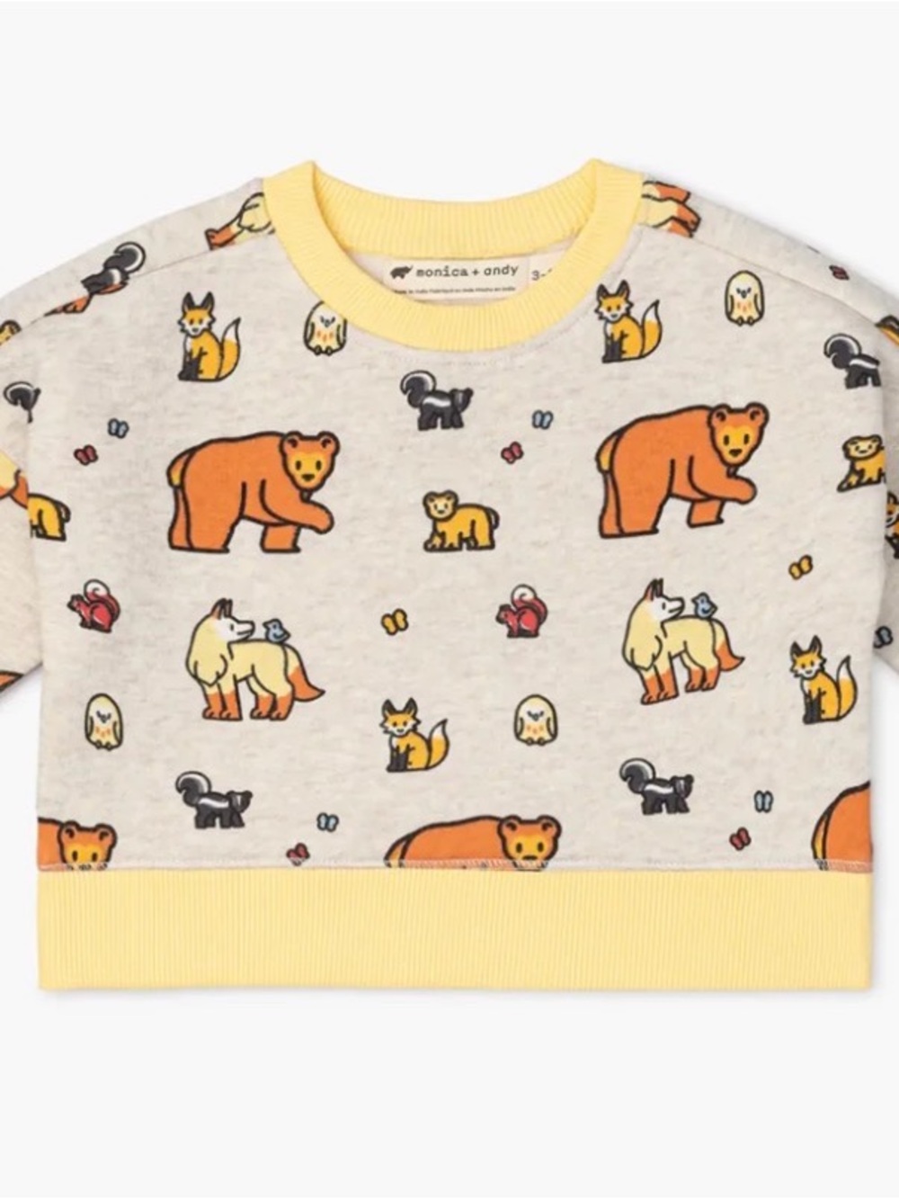 NWT Monica and Andy Forest Friends Sweatshirt Size 8